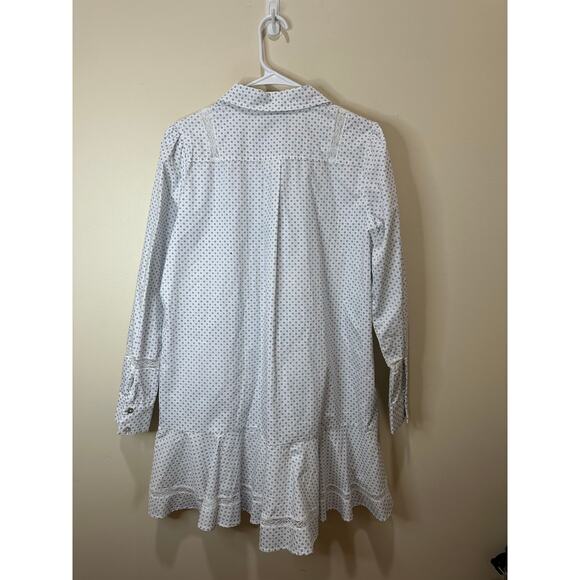Tuckernuck Malibu Mornings Lace Inset Callahan Shirt Dress Sz S White Nice! - Picture 6 of 7